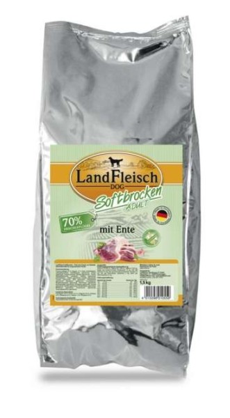 Landfleisch Softbrocken mit Ente - 1,5 kg