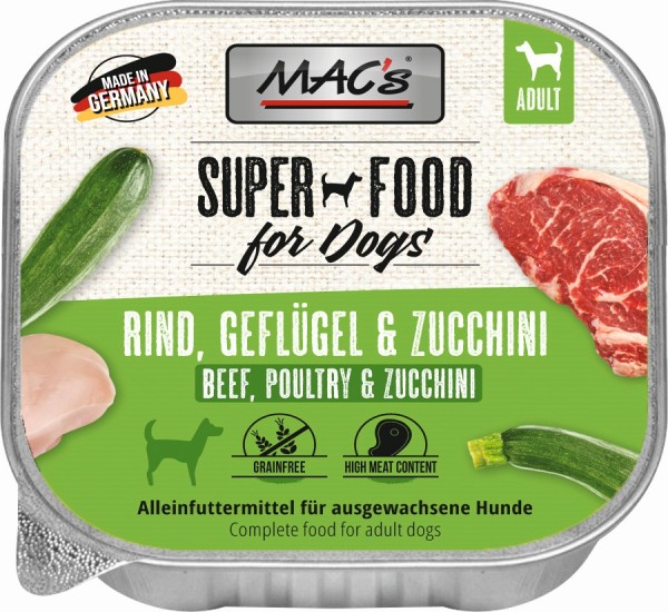 Macs Dog Rind+Gefl.+Zuc. 150gS