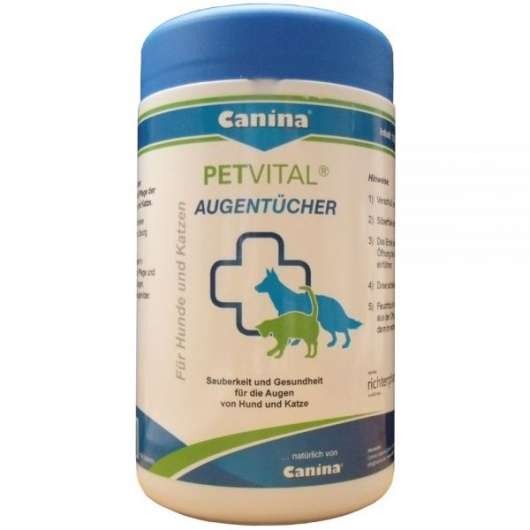 Canina Pharma PETVITAL Augentücher 120 Stück