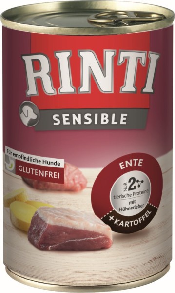 Rinti Sensible Ente + Huhn + Kartoffel 400g