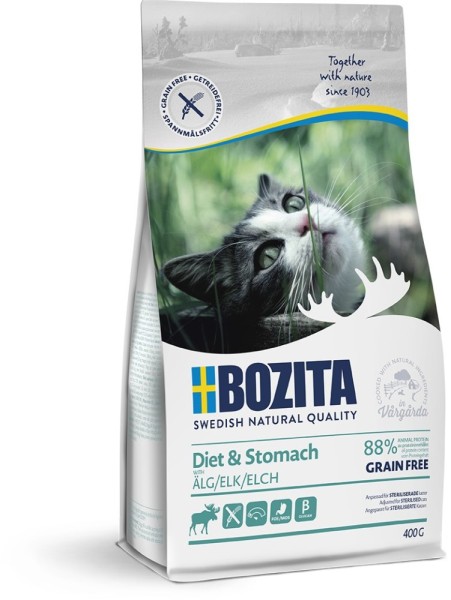 Bozita Katze Diet & Stomach Grain free Elk 400g