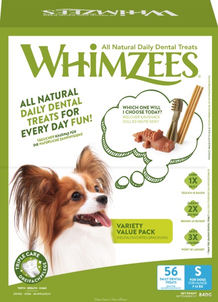Whm. Dog Snack Variety Value Box S (56 Treats)