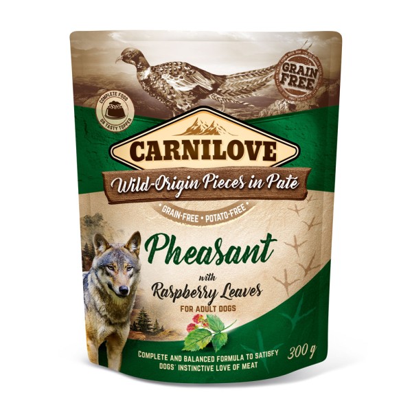Carnilove Pate Pheasant+Raspbeery Leavers 300gP