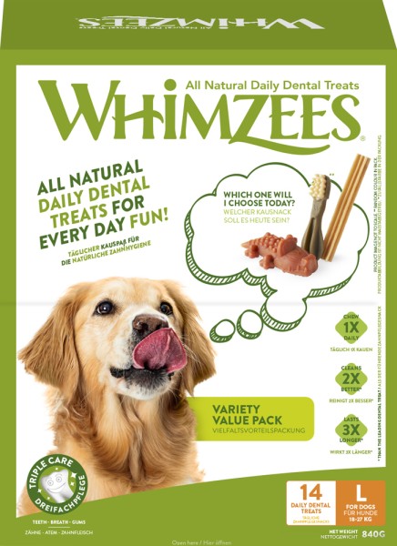 Whm. Dog Snack Variety Value Box L (14 Treats)