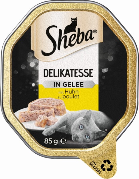 Sheba Schale Delikatesse in Gelee Geschnetzteltes mit Huhn 85g