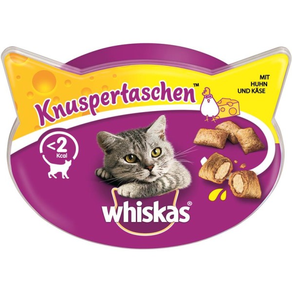 Whiskas Snack Knuspertaschen Huhn & Käse 60g