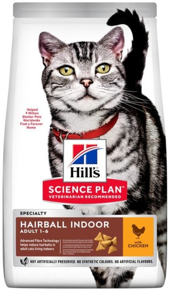 Hills Science Plan Katze Adult Hairball Indoor Huhn 300g