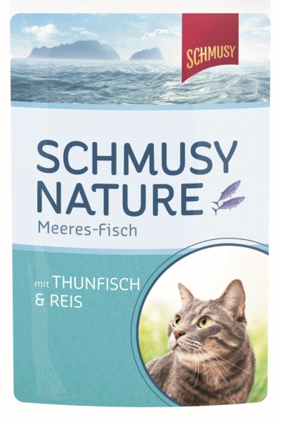 Schmusy Frischebeutel Fisch Thunfisch & Reis 100g