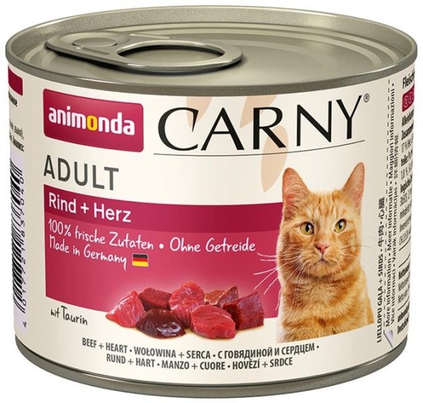 Animonda Cat Dose Carny Adult Rind & Herz 200g