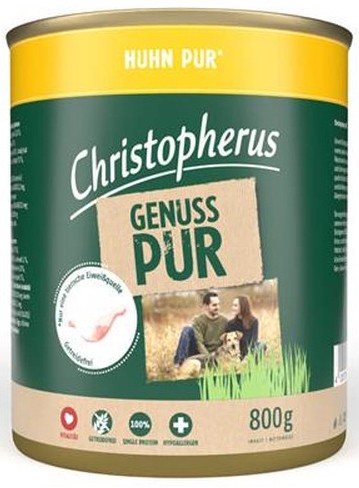 Christopherus Pur Huhn 800g-Dose