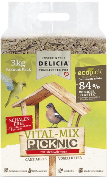 DELICIA Vital-Mix Picknic mit Mehlwürmern - Vakuumpacks 3