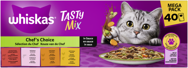 Whiskas Tasty Mix ChefsCho in Sauce 40x85gP