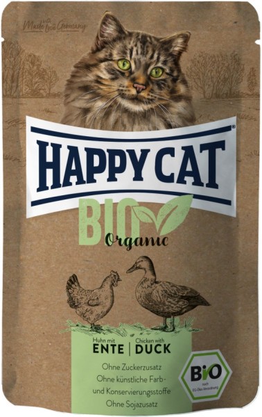 Happy Cat Bio Pouch Huhn & Ente 85 g