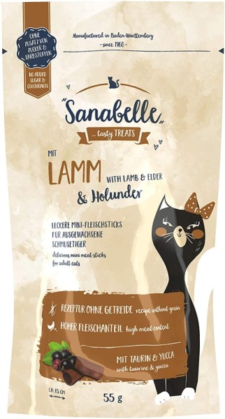Sanabelle Snack mit Lamm & Holunder 55g