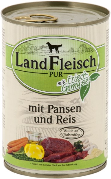 Landfleisch Pur Pansen & Reis 400g