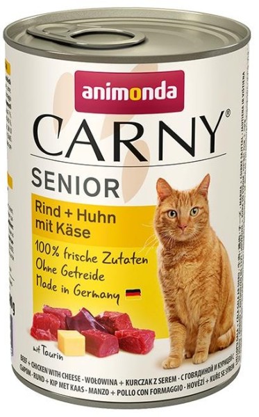 Animonda Cat Dose Carny Senior Rind & Huhn & Käse 400g