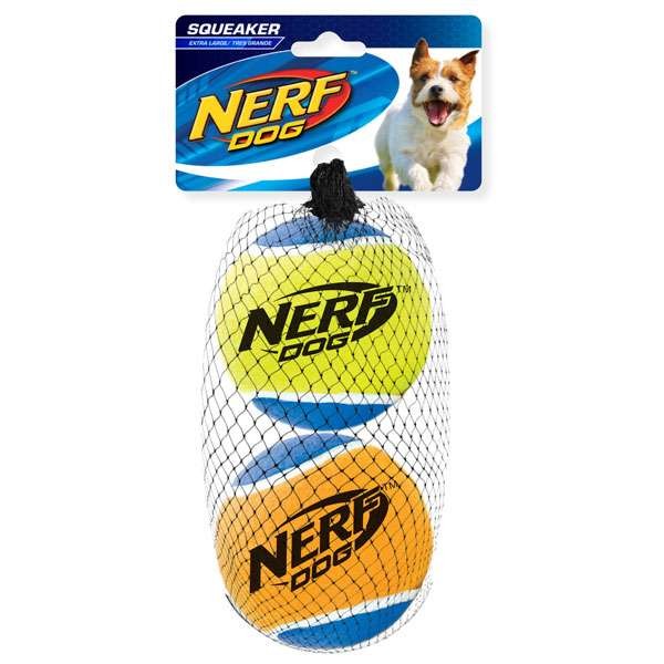 NERF DOG Tennisball mit Quietscher - L / 2er Set