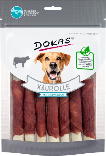 Dokas Dog Snack Kaurolle Rindfleisch 190g
