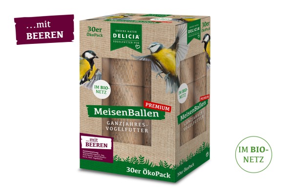 DELICIA MeisenBallen ÖkoPack mit Beeren - im Bio-Netz 30er