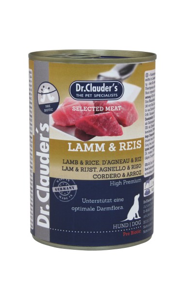 Dr. Clauder Selected Meat Lamm-Reis 400g