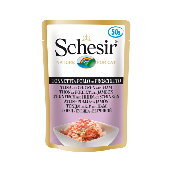 Schesir Thunf+Huhn+Schink.50gP