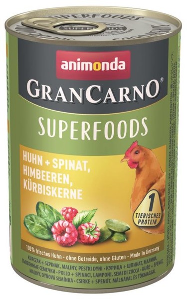 Animonda Dog Dose GranCarno Adult Superfood Huhn+Spinat 4