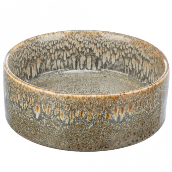 Trixie Keramiknapf mit Musterung - braun - 0,4 l/ø 13 cm