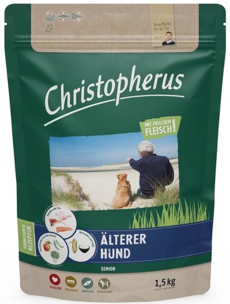 Allco Christopherus Älterer Hund Geflügel,Lamm, Ei & Reis 1,5kg