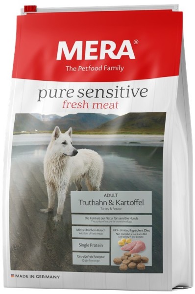 Mera Dog Pure Pure Sensitive Fresh Meat Truthahn+Kartoffel 4kg