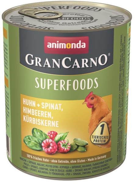 Animonda Dog Dose GranCarno Adult Superfood Huhn + Spinat