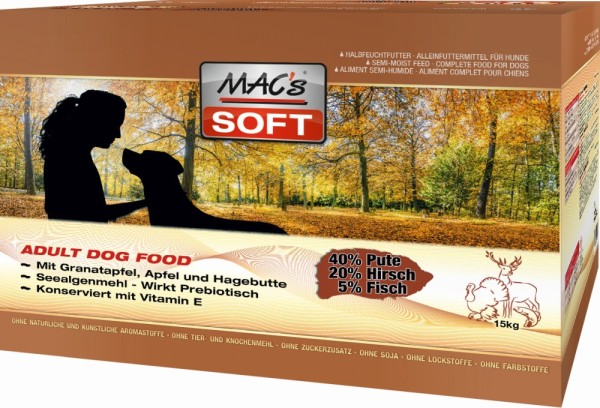 MACs DOG Soft Pute & Hirsch 3x5kg