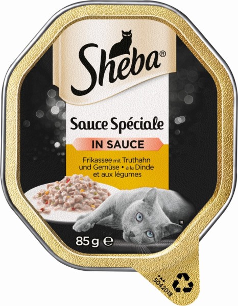 Sheba Schale Speciale Frikassée mit Pute & Gemüse 85g