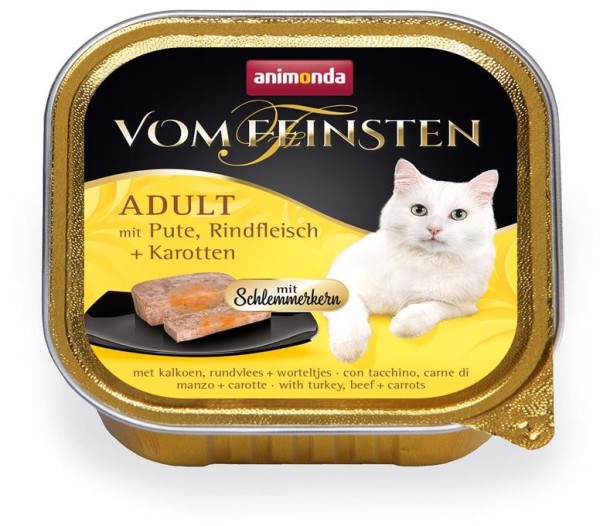 Animonda Cat Vom Feinsten mit Schlemmerkern mit Pute, Rindfleisch & Karotten 100