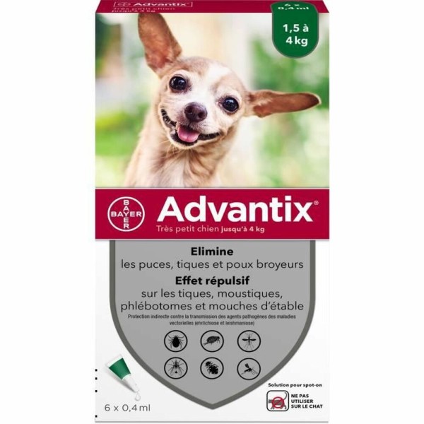 Hundepipette Advantix 1,5-4 Kg 6 Stück