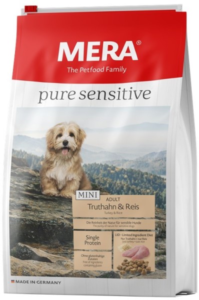 Mera Dog Pure Pure Sensitive Mini Truthahn+Reis 1kg