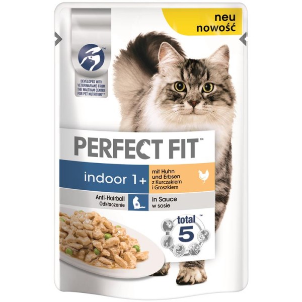 Perfect Fit Cat Portionsbeutel Indoor Huhn 85g
