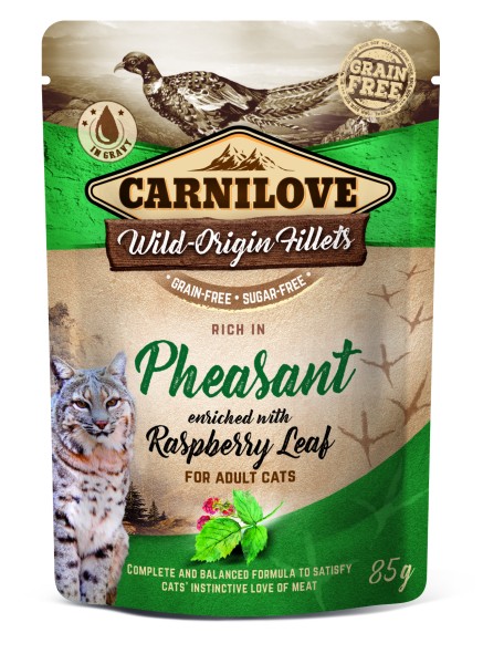 Carnilove Cat Pheasant+RaspbLea 85gP