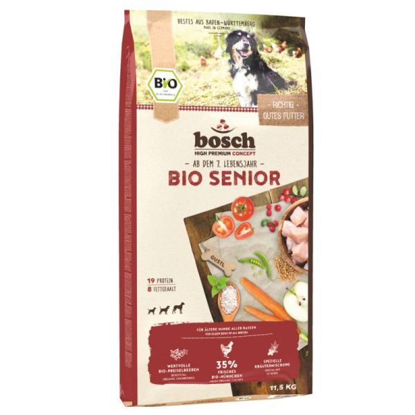 Bosch Dog Bio Senior Hühnchen + Preiselbeere 11,5kg