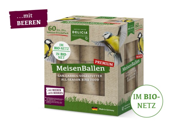 DELICIA MeisenBallen ÖkoPack mit Beeren - im Bio-Netz 60er
