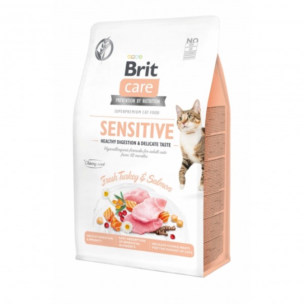 Brit Care Cat Grain-Free - Sensitive - Healthy Digestion - 400g