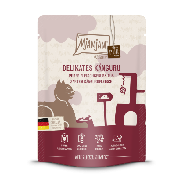 MjAMjAM - Quetschie - Purer Fleischgenuss - delikates Känguru pur 300gP