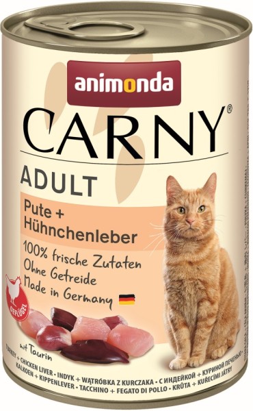 Animonda Cat Dose Carny Adult Pute & Hühnchenleber 400g