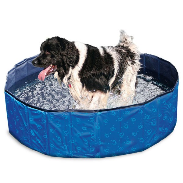 Karlie Flamingo DOGGY POOL Swimmingpool für Hunde - Blau gemustert - 120 cm