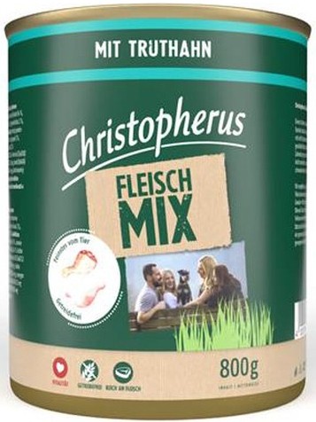 Christopherus Fleischmix - mit Truthahn 800g-Dose