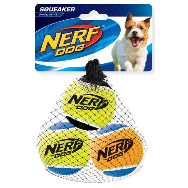 NERF DOG Tennisball mit Quietscher - S / 3er Set