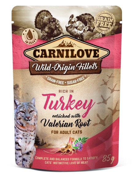 Carnilove Cat Turkey+Valerian 85gP