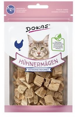 Dokas Cat Snack Hühnermägen gefriergetrocknet 12g