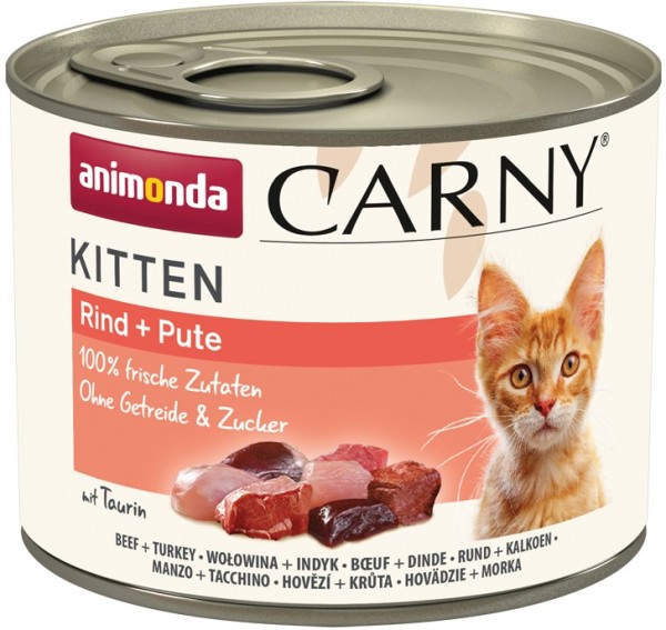 Animonda Cat Dose Carny Kitten Rind + Pute 200g