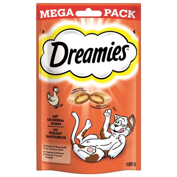 Dreamies Cat Snack mit Huhn 180g Mega Pack