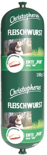 Christopherus Fleischwurst - Ente Pur 180g